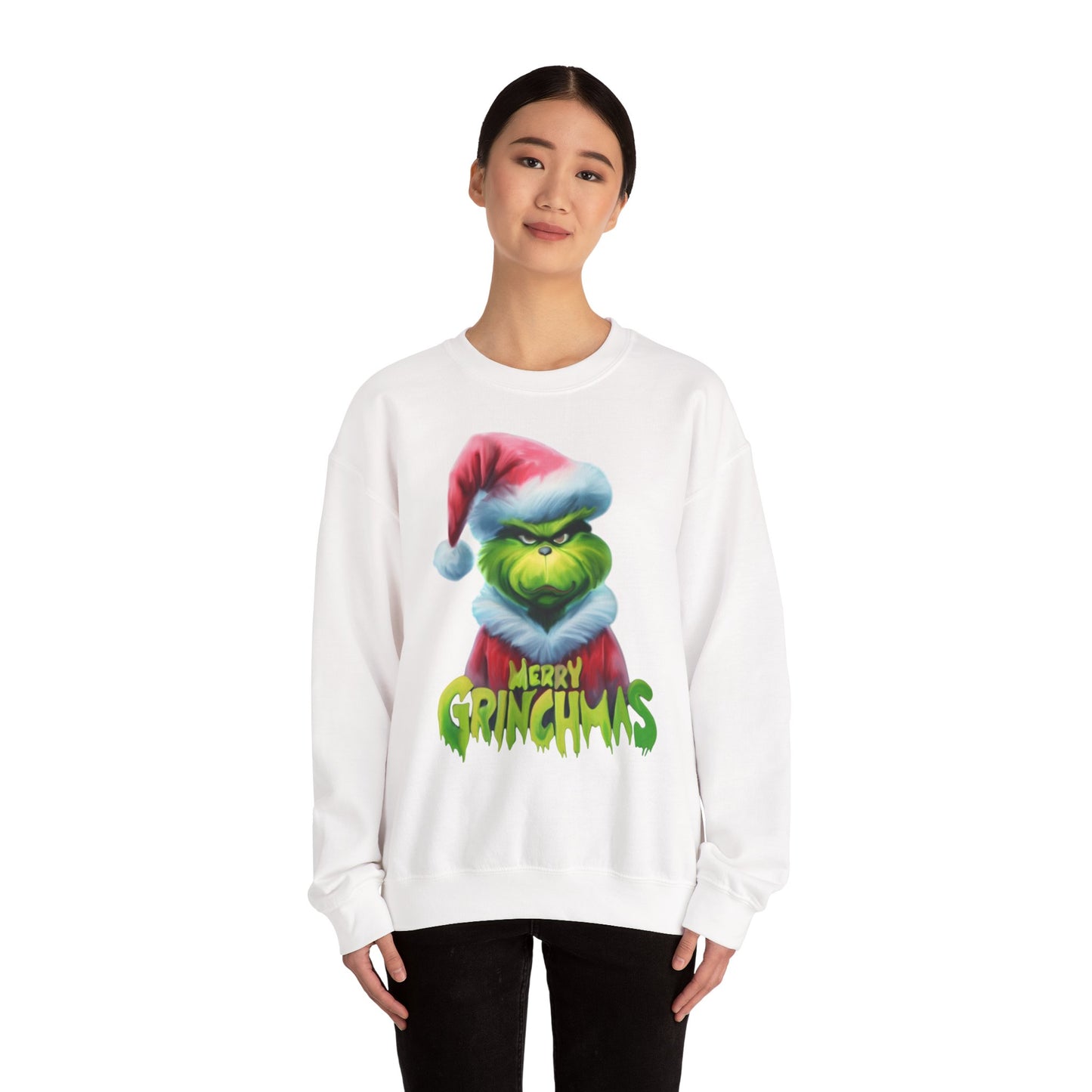 Grinchmas Sweatshirt – handgezeichnetes Weihnachtsdesign