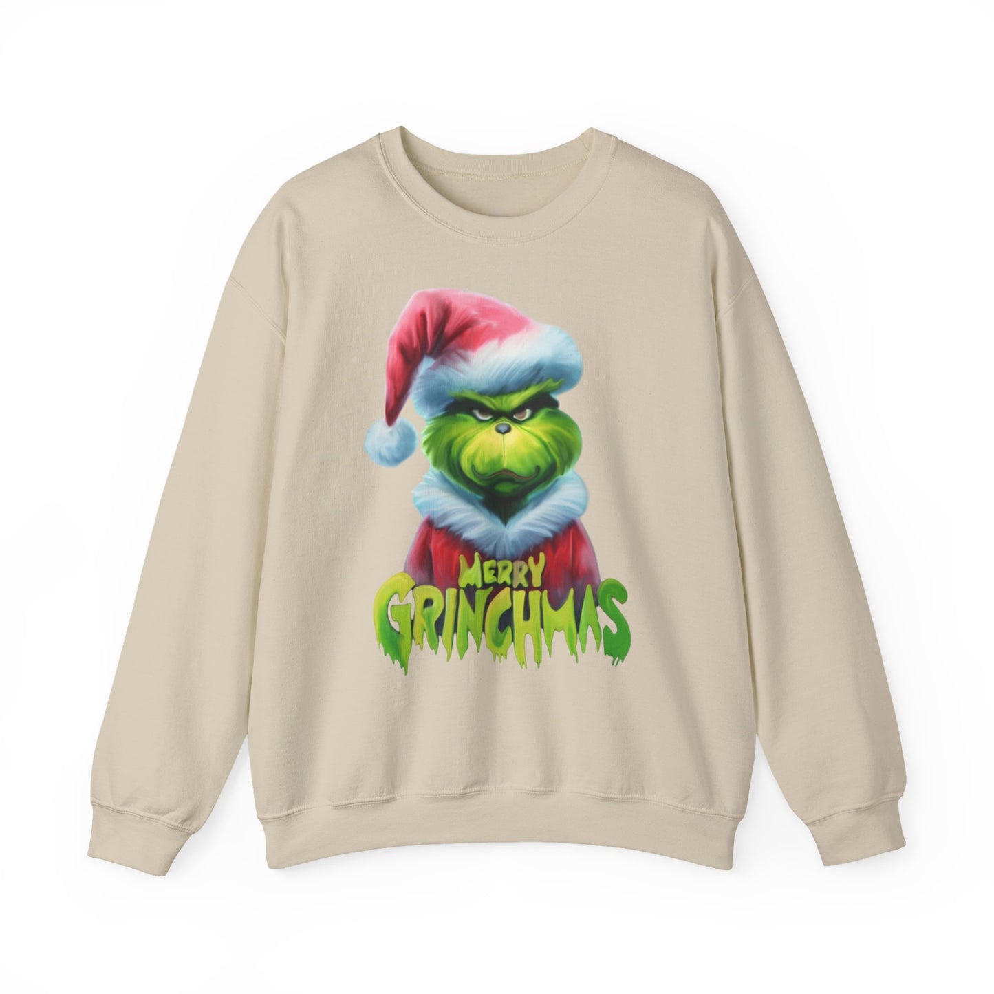 Grinchmas Sweatshirt – handgezeichnetes Weihnachtsdesign